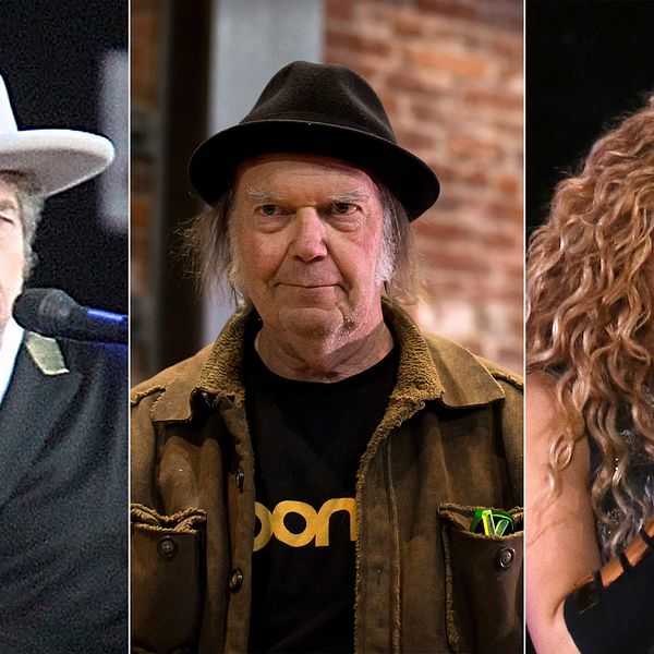 Bob Dylan, Neil Young och Shakira.