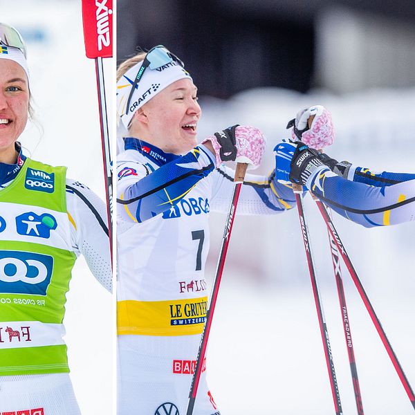 Linn Svahn vann damernas sprint i Falun.