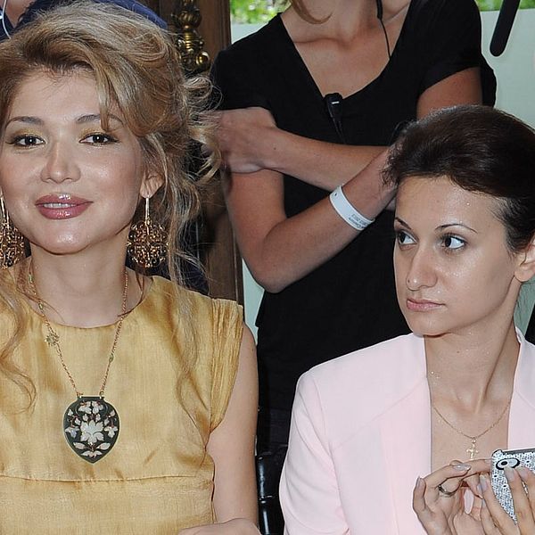 Diktatorns dotter Gulnara Karimova tillsammans med Gayane Avakyan, ägaren av Takilant Ltd.