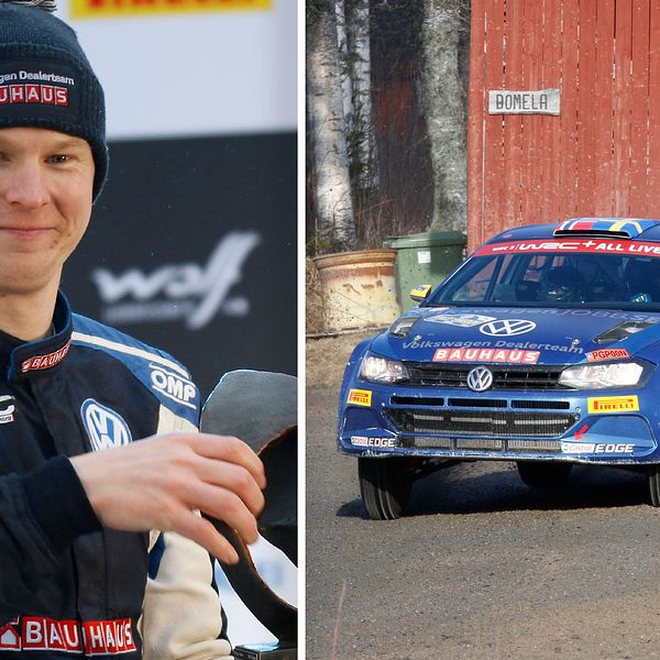 Johan Kristoffersson kör VM-rallyt i Finland.