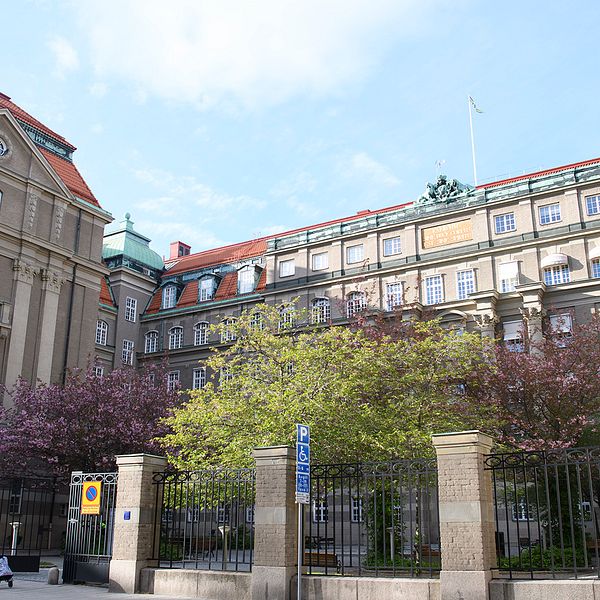 Bilden visar Åklagarmyndigheten i gamla Generalitetshuset.