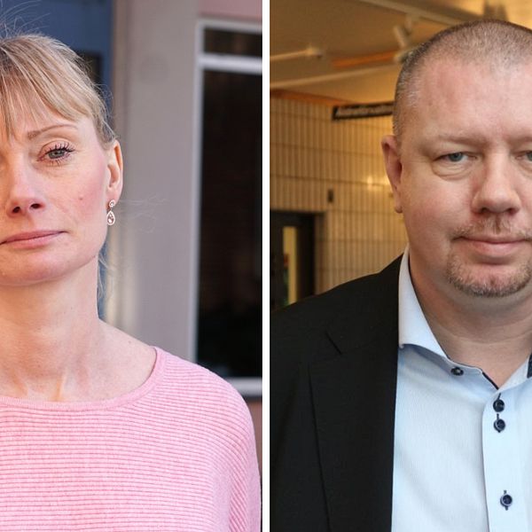 Emma Stjernlöf (M), ordförande i hälso- och sjukvårdsnämnden, och Roger Fredriksson (M), Moderaternas Blekingeordförande.