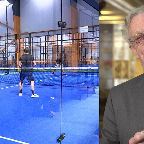 Padelspelare och Björn Eriksson, ordf Riksidrottsförbundet