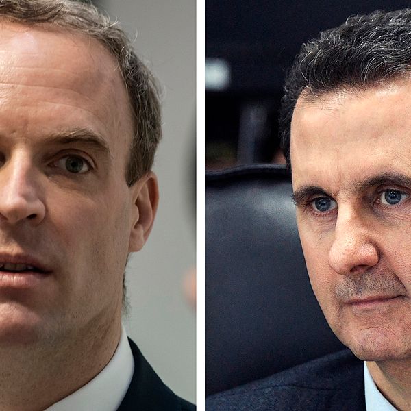 Dominic Raab, Bashar al-Assad