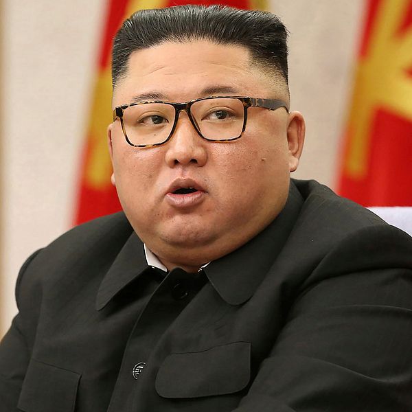 Bild på Nordkoreas ledare Kim Jong Un.