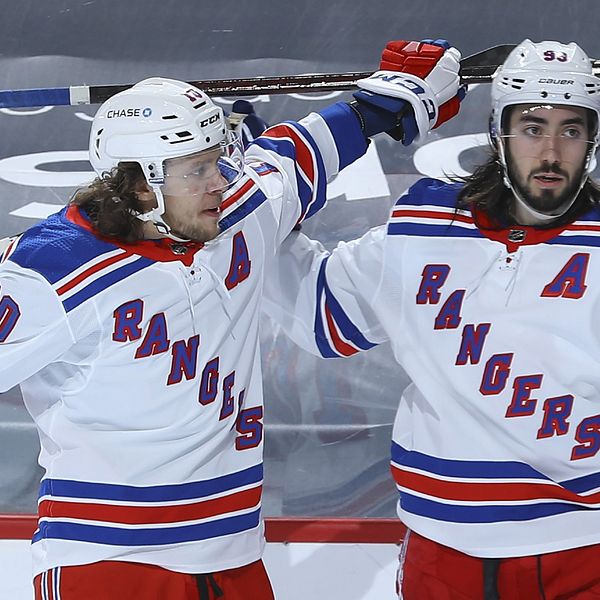 New Tork Rangers stjärnduo Artemij Panarin och Mika Zibanejad