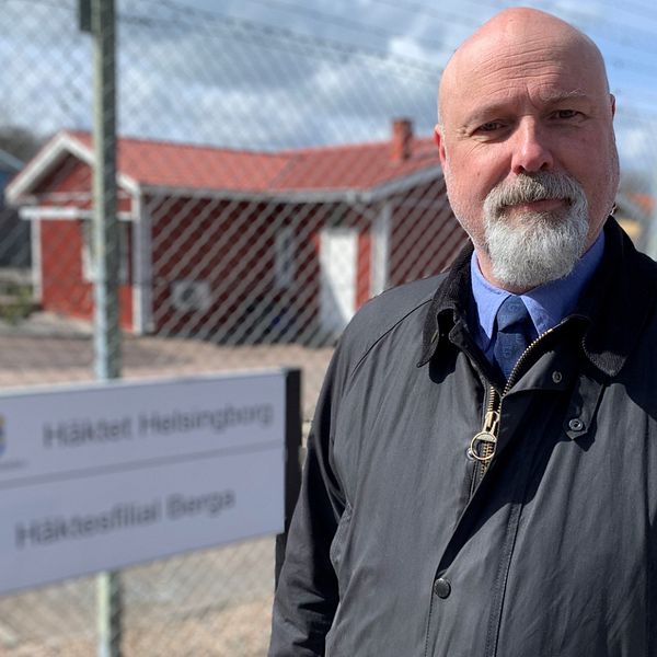 Joachim Moberg, kriminalvårdschef i Helsingborg, utanför häktet på Berga.