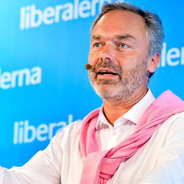 FP-ledaren Jan Björklund inför sitt tal i Almedalen.