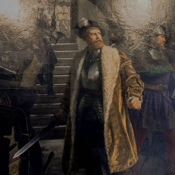 Se klippet där vi får veta mer om striden om Västerås 1521. På tavlan ser vi Gustav Vasa slå sönder ölfat.