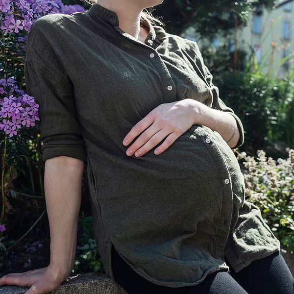 Gravid kvinna.