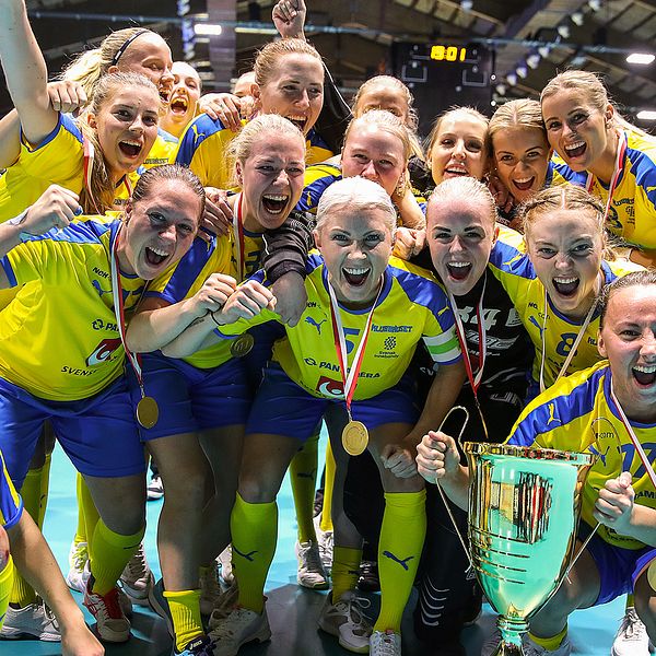 Sverige jublar efter VM-guldet 2019.