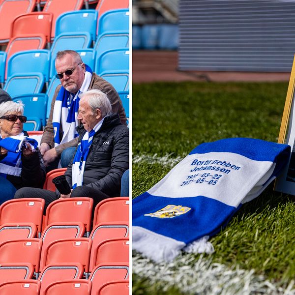 Bertil ”Bebben” Johanssons familj var på plats när IFK-legendaren hedrades inför derbyt.