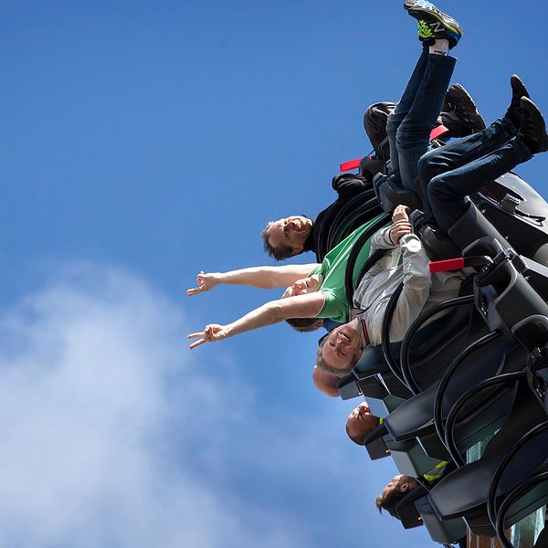 Åkattraktion på nöjesparken Liseberg i Göteborg.