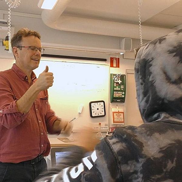 Anders Grafström, lärare i matematik och kemi, får ett antal nya elever att lära känna i höst.