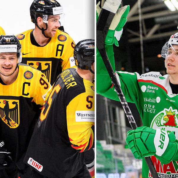 Tysklands lagkapten Moritz Müller beskriver 20-årige backkollegan Moritz Seider, till vardags i Rögle i SHL, som en ”overklig spelare”.