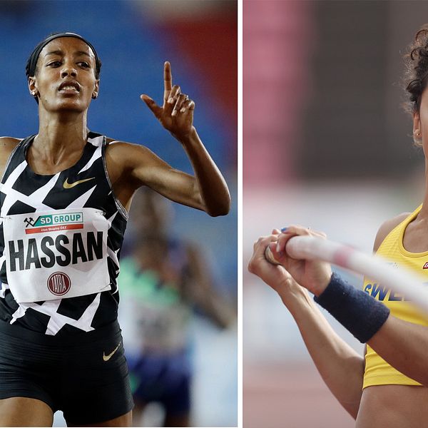 Jacob Hård tror på storverk av Sifan Hassan (till vänster) och följer med spänning den numera tränarlösa Angelica Bengtsson (till höger) när Diamond League avgörs i Rom/Florens på torsdag.