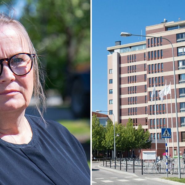 Närbild på biträdande hälso- och sjukvårdsdirektör Susanna Björklund utanför regionen