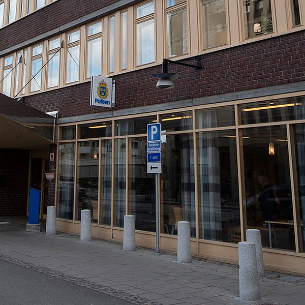 Arkivbild tagen utanför polishuset i Sundsvall.
