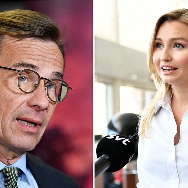 Ulf Kristersson (M) och Ebba Busch (KD).