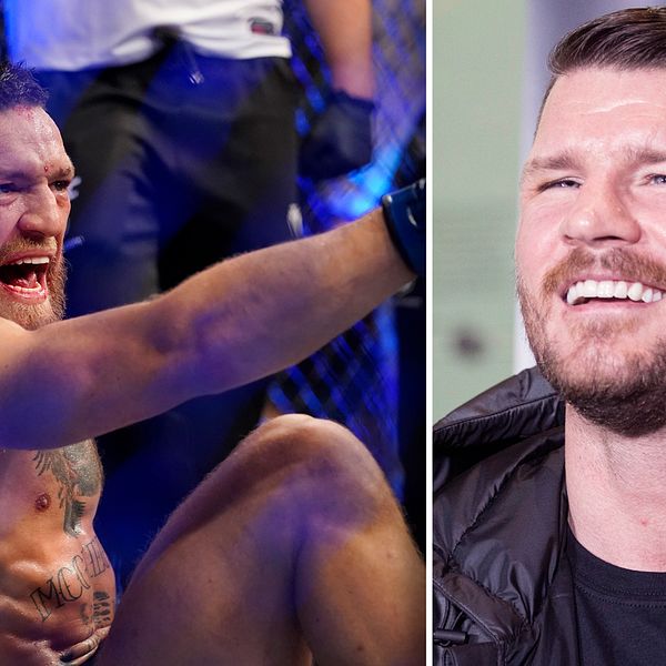 Förre UFC-mästaren Michael Bisping (höger) tycker att MMA-stjärnan Conor McGregor borde sparka sin tränare.