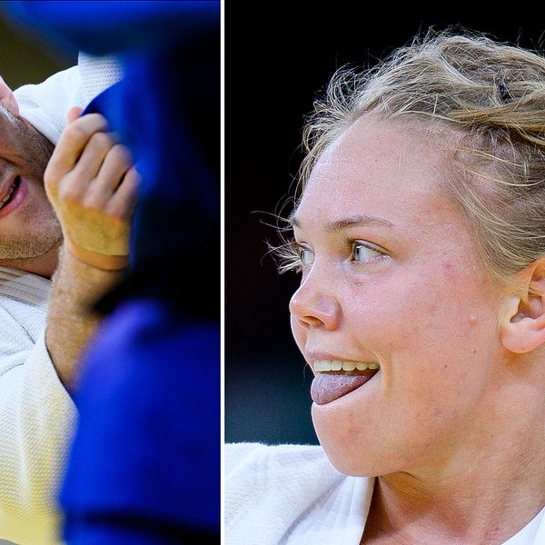 Marcus Nyman och Anna Bernholm vann sina första matcher i judo-turneringen.