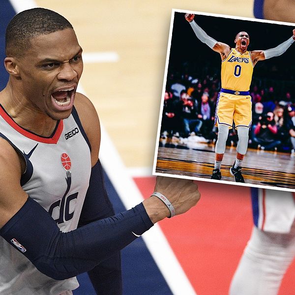 NBA-stjärnan Russell Westbrook uppges byta Washington Wizards mot Los Angles Lakers och har själv hintat om detsamma i sociala medier.