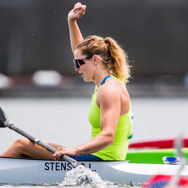 Linnea Stensils är klar för semifinal i kanot.