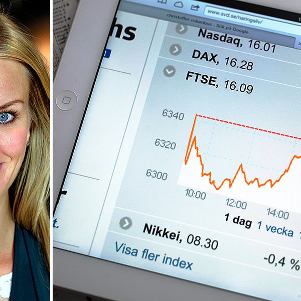 Maria Landeborn, sparekonom på Skandia, tycker inte att man ska drabbas av panik trots de stora börsrasen i framför allt Asien.