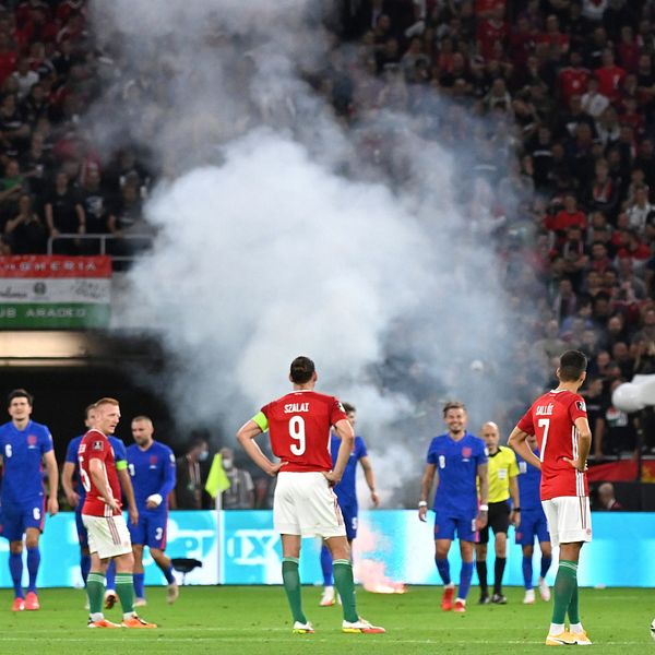 Ungern straffas efter VM-kvalmatchen mot England.