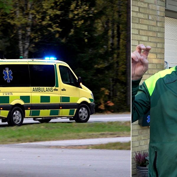 ambulanssjuksköterskan David Simonsson om det ökade trycket i länet.