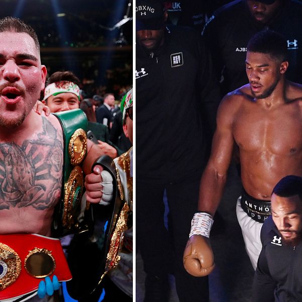 Andy Ruiz (vänster) har mött Anthony Joshua två gånger. Båda har vunnit varsin gång.