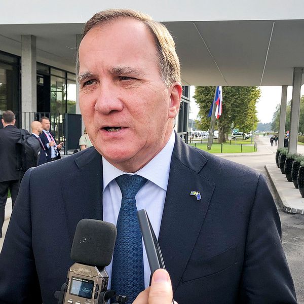 Statsminister Stefan Löfven, bild från EU-toppmötet nyligen.