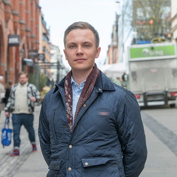 Tobias Andersson, förbundsordförande Ungsvenskarna.