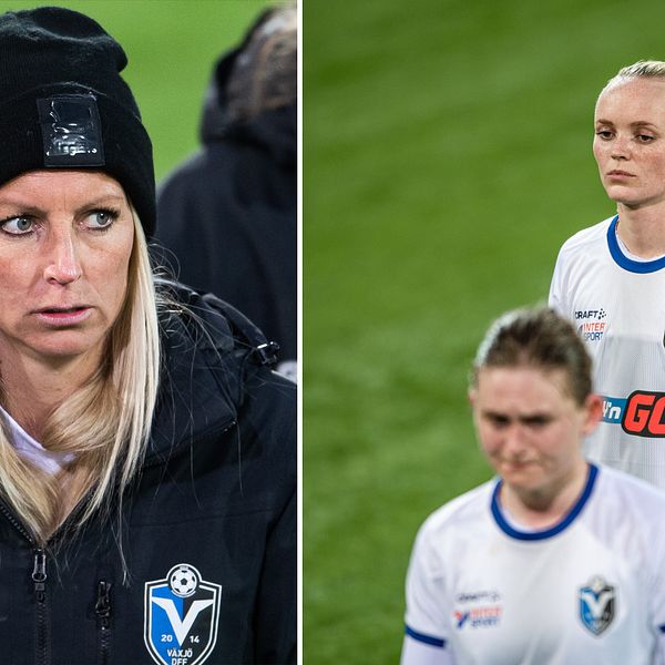 Växjös tränare Maria Nilsson: ”Känns förjävligt”.