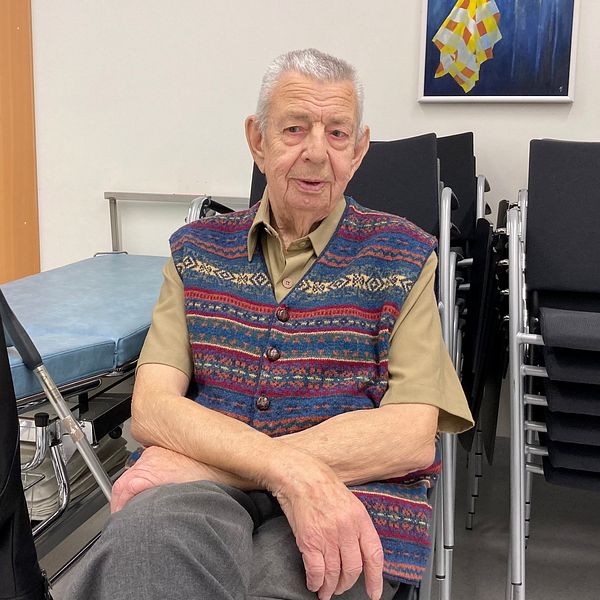 87-årige Gunnar Port passade på att ta sin tredje vaccindos mot covid-19.