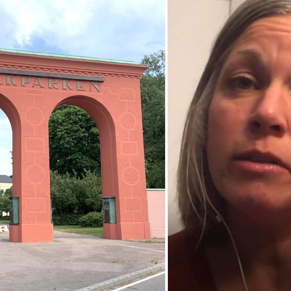 Folkparken i Halmstad och kommunrådet Jenny Axelsson (C)