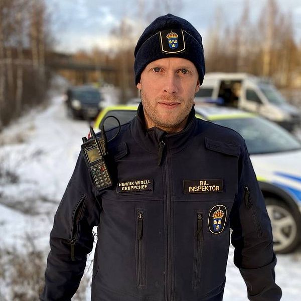 Henrik Widell, gruppchef vid trafikpolisen.