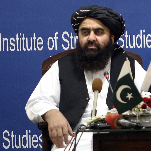 Talibanrörelsens utrikespolitiske ansvarige, Amir Khan Muttaqi. Arkivbild.