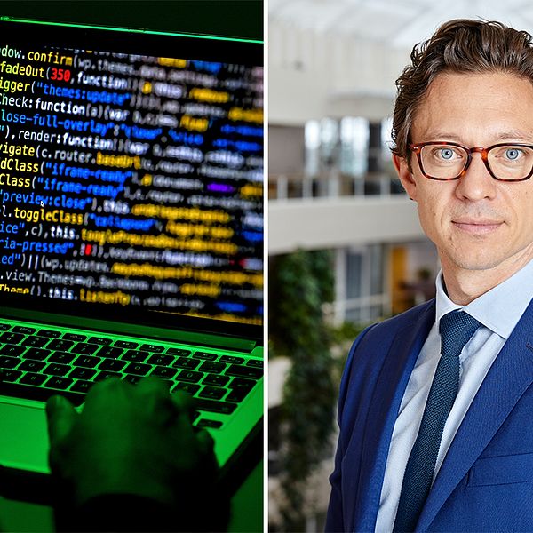 En hackare och digitaliseringschef Patrik Sundström.