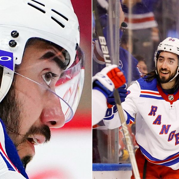 Mika Zibanejad avgjorde på straffar för New York Rangers mot Tampa Bay Lightning.