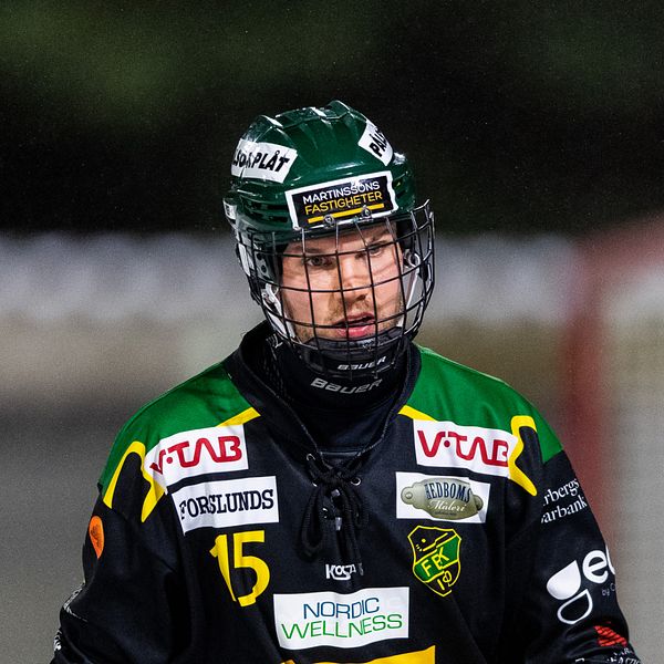 Frillesås Elias Modin skadade sig i matchen mot Broberg.
