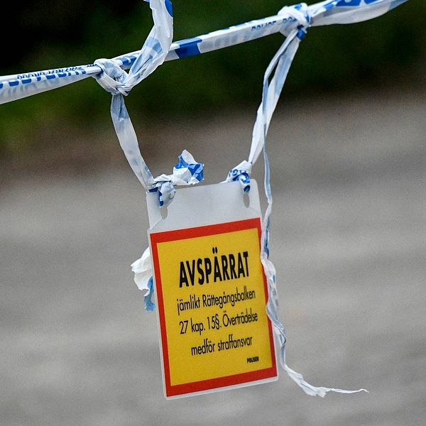 Ett polisavspärrningsband.