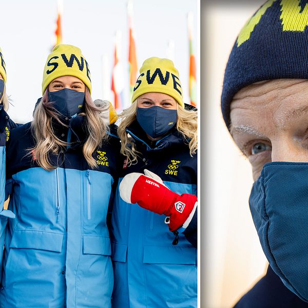 Landslagschefen Anders Byström (höger) fruktar kylan i Peking.