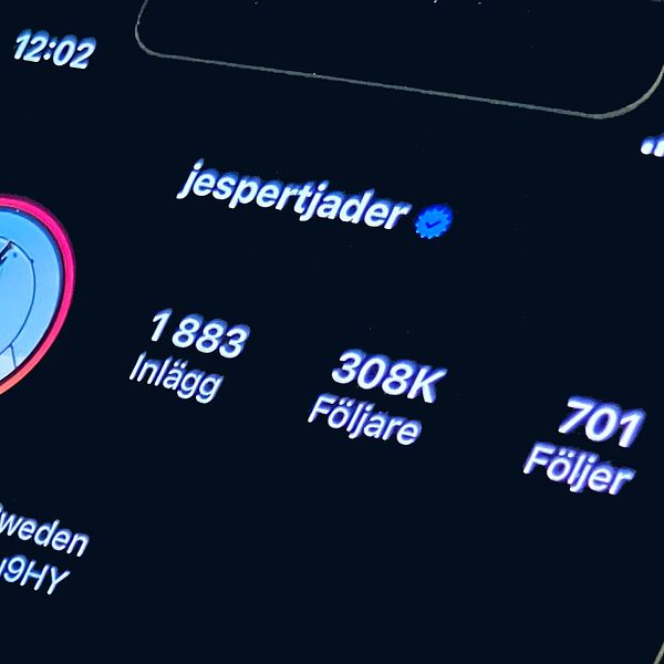 Men sina 308 000 följare på Instagram är Sápmis Jesper Tjäder största i Sveriges OS-trupp.