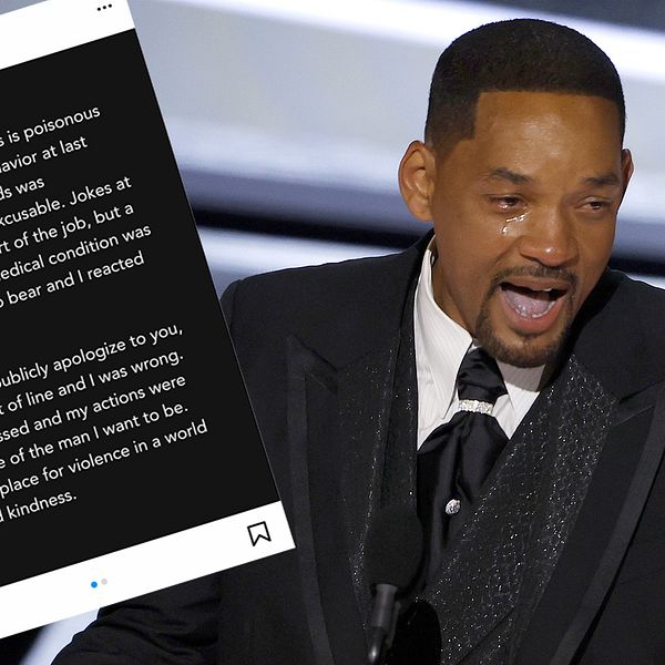 Den amerikanske skådespelaren Will Smith ber om ursäkt till  prisutdelaren och komikern Chris Rock på sin Instagram.