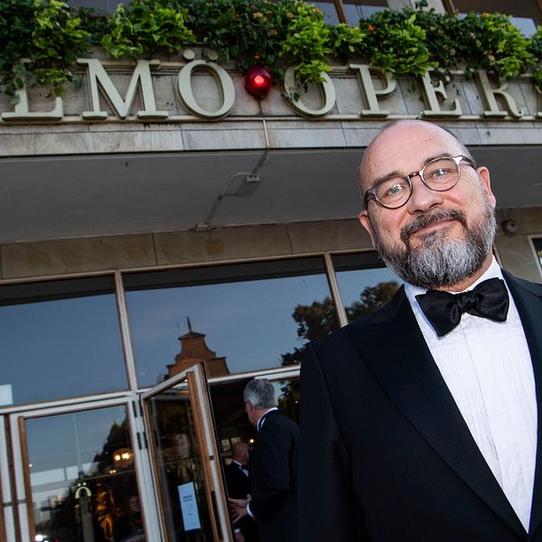 Michael Bojesen, vd och teaterchef, vid Malmö Operas 75-årsjubileums konsert.