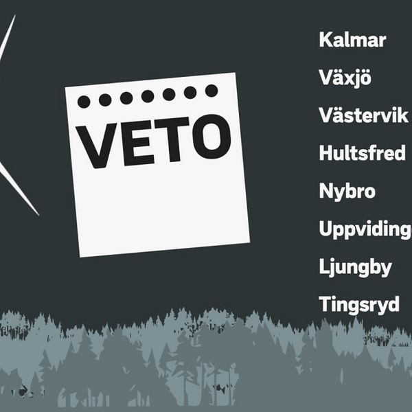 Åtta kommuner har haft vindkraftsprojekt uppe för beslut bland politikerna i kommunstyrelsen eller kommunfullmäktige senaste fem åren. Sju av kommunerna har använt vetot minst en gång.