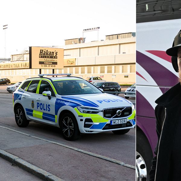 Luleå fick poliseskort till arenan.