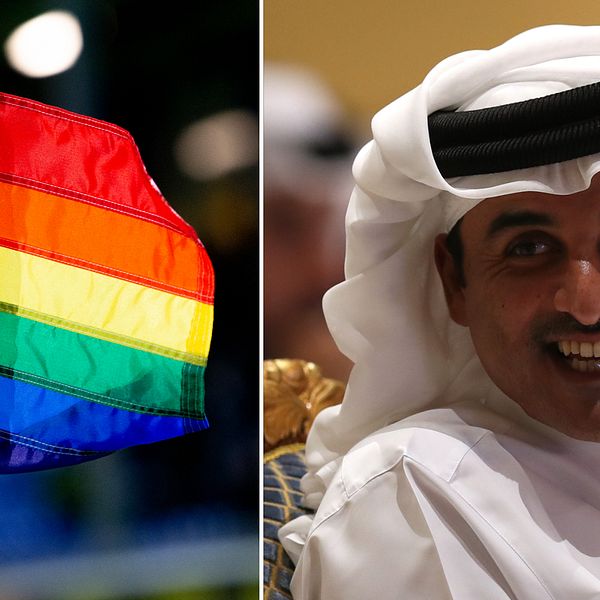 Tamim bin Hamad al-Thani slår fast att homosexuella par är välkomna till landet.