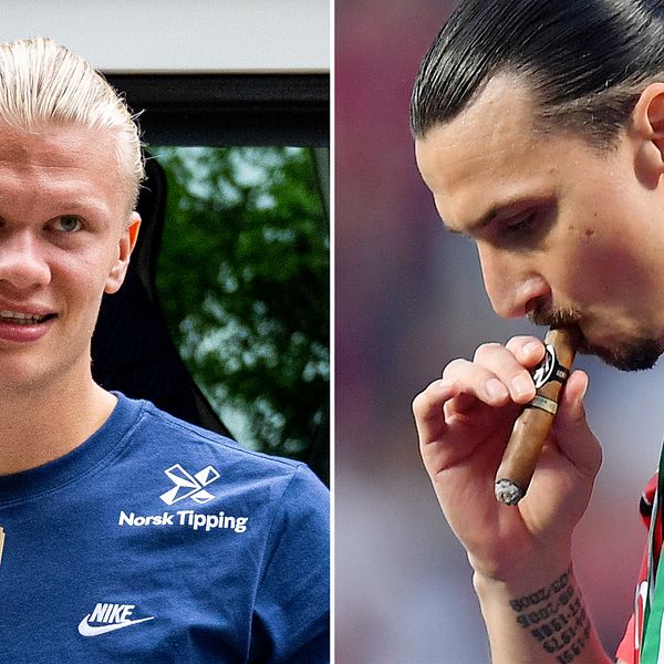 Erling Haaland och Zlatan Ibrahimovic.